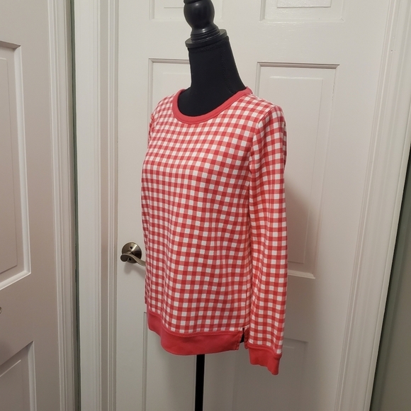 Talbots CHECK Sweatshirt Top Size Small Petite, Casual, Comfy And Colorful - Picture 5 of 9